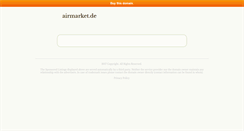 Desktop Screenshot of airmarket.de